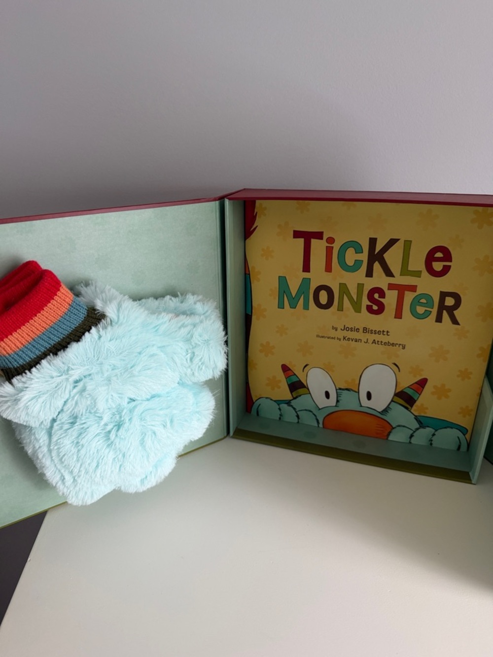 Tickle Monster Plush Hand Puppet - Light Blue